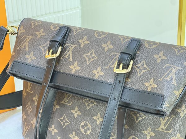 LOUIS VUITTON BROWN MONOGRAM FRANCOISE BAG 32CM - Image 7