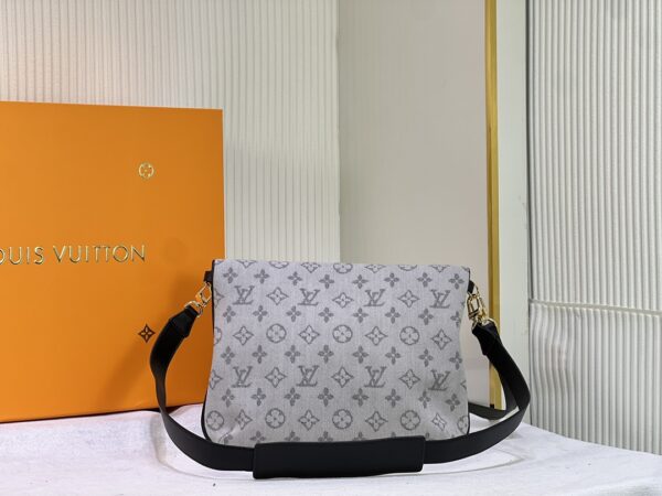 LOUIS VUITTON GREY MONOGRAM FRANCOISE BAG 32CM - Image 7