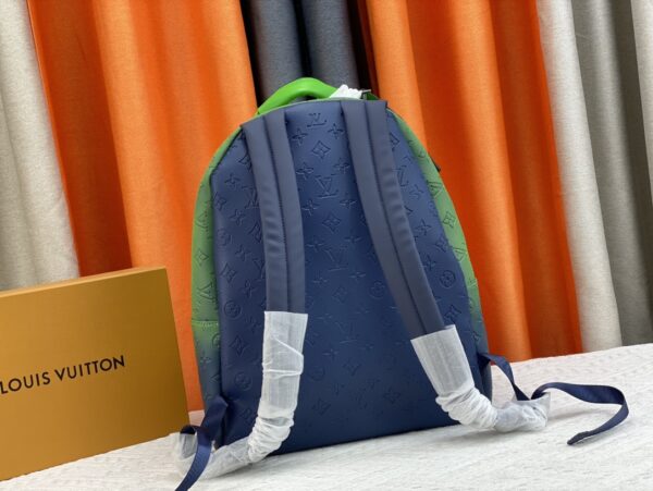 LOUIS VUITTON MULTIPOCKET BACKPACK GREEN AND BLUE 40CM M59690 - Image 7