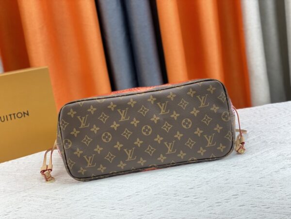 LOUIS VUITTON x YK MM NEVERFULL ORANGE YELLOW AND PINK 31CM CUSTOMS M46381 - Image 5