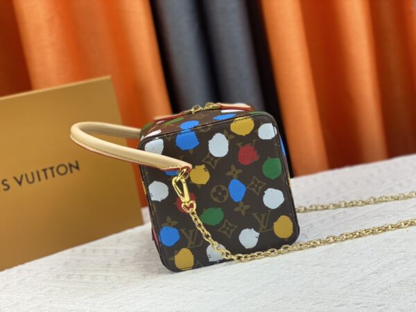 LOUIS VUITTON x YAYOI KUSAMA SQUARE HANDBAG 16CM M46450 - Image 7