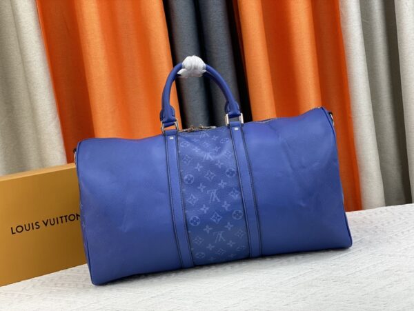 LOUIS VUITTON KEEPALL BANDOULIÈRE 50CM BLUE M59712 - Image 7
