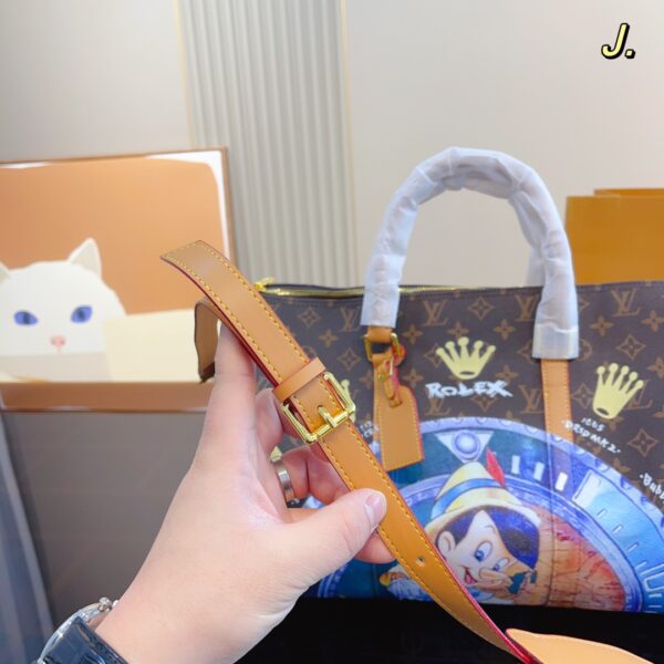 LOUIS VUITTON X ROLEX 1995 KEEPALL 45 PINOCCHIO HAND BAG - Image 7