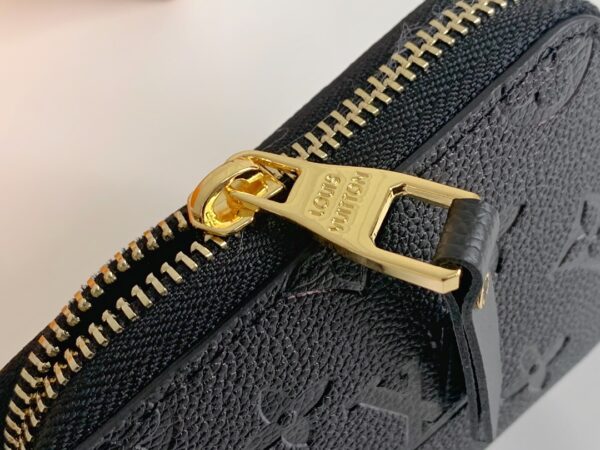 LOUIS VUITTON ZIPPY COIN PURSE MONOGRAM EMPREINTE BLACK 11CM M60067 - Image 7