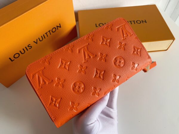 LOUIS VUITTON ZIPPY WALLET MONOGRAM ORANGE 19CM M61864 - Image 7