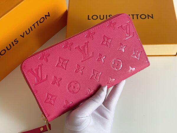 LOUIS VUITTON ZIPPY WALLET MONOGRAM DARK PINK 19CM M61864 - Image 6
