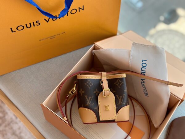 LOUIS VUITTON NOÉ PURSE BROWN AND BEIGE NOÉ PURSE 12CM M57099 - Image 7