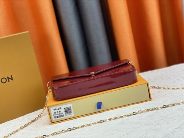 LOUIS VUITTON POCHETTE FÉLICIE WINE RED 21CM M61293 - Image 9
