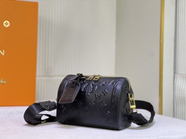 LOUIS VUITTON CITY KEEPALL BAG BLACK 20CM M21835 - Image 4