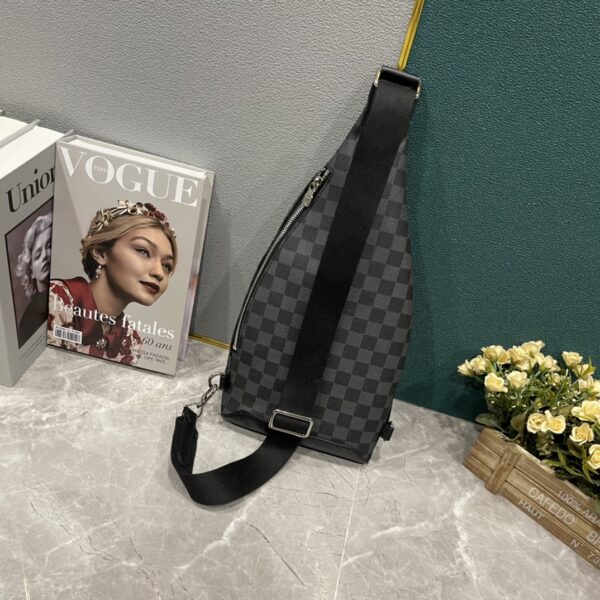 LOUIS VUITTON DUO SLING BAG CARO BLACK 42CM M30936 - Image 7