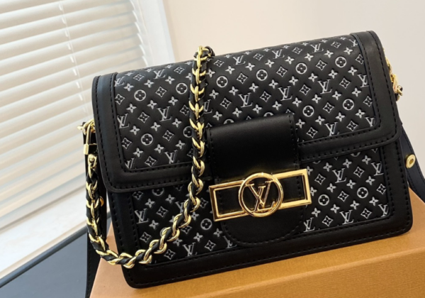 LOUIS VUITTON DAUPHINE 20CM BLACK AND WHITE MONOGRAM M45958 - Image 8