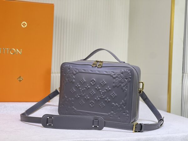 LOUIS VUITTON HANDLE SOFT TRUNK OPTIC GREY 26CM M21833 - Image 4