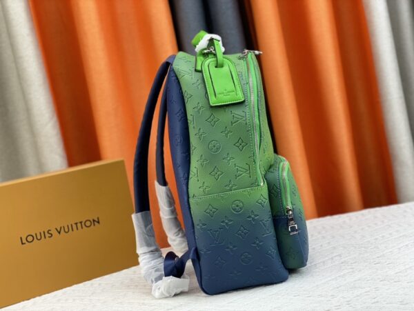 LOUIS VUITTON MULTIPOCKET BACKPACK GREEN AND BLUE 40CM M59690 - Image 8