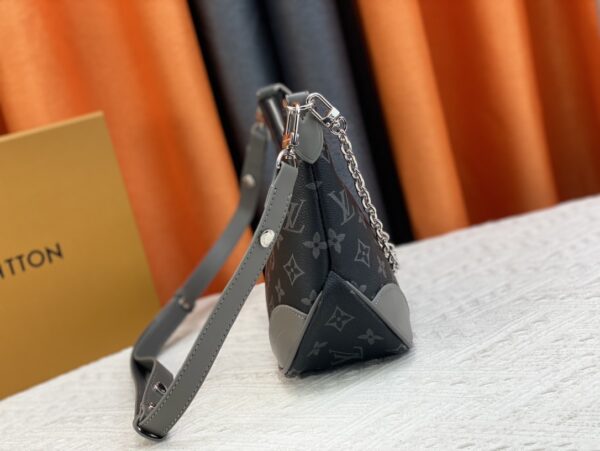 LOUIS VUITTON BOULOGNE BLACK AND GREY LEATHER 27CM M45832 - Image 8