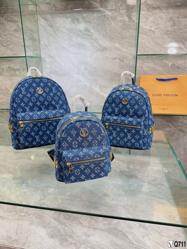 LOUIS VUITTON MONOGRAM DEMIN 38CM BACKPACK - Image 7