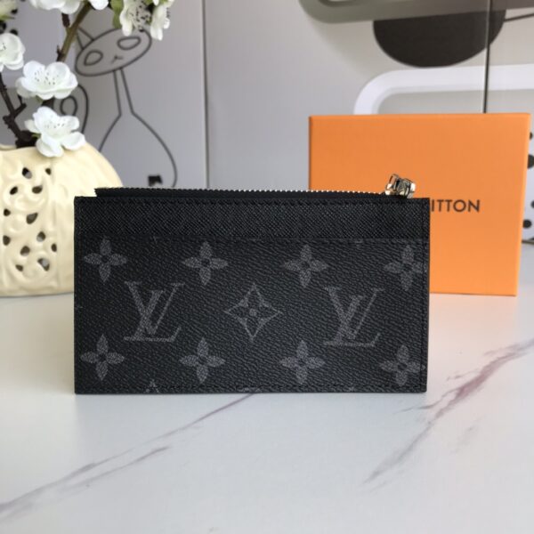 LOUIS VUITTON COIN CARD HOLDER TAIGARAMA 14.5CM BLACK M30271 - Image 8