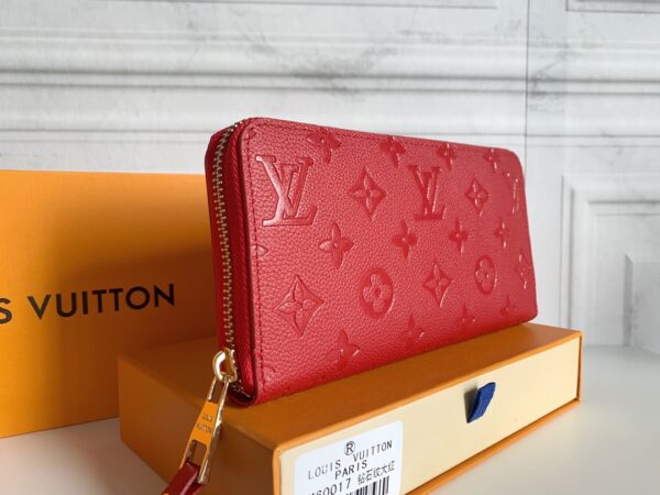 LOUIS VUITTON ZIPPY WALLET MONOGRAM RED 19CM M61864 - Image 8
