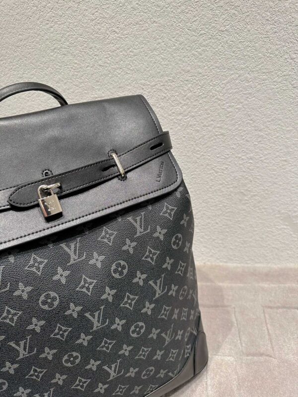 LOUIS VUITTON STEAMER BACKPACK BLACK 42CM M44052 - Image 8