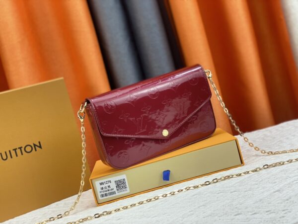 LOUIS VUITTON POCHETTE FÉLICIE WINE RED 21CM M61293 - Image 2