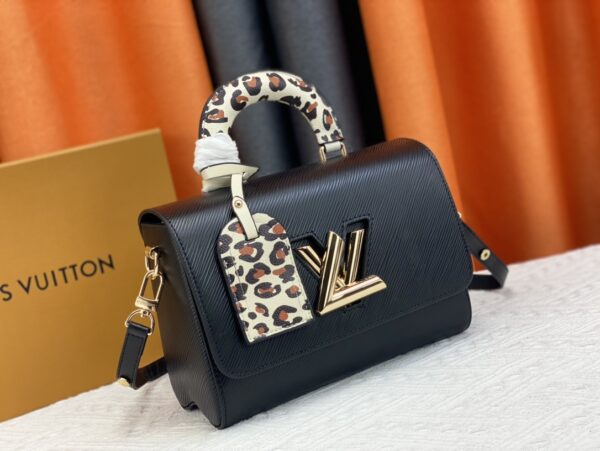 LOUIS VUITTON TWIST MM BLACK 23CM - Image 9