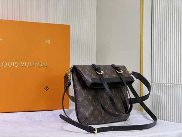 LOUIS VUITTON BROWN MONOGRAM FRANCOISE BAG 32CM - Image 9