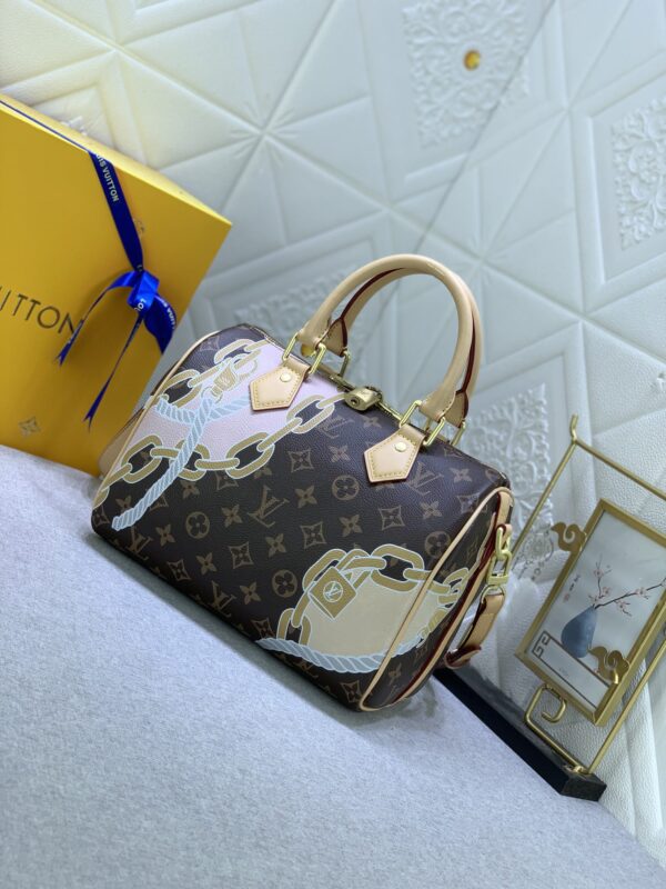 LOUIS VUITTON SPEEDY BANDOULIÈRE 25CM BROWN N40473 - Image 4