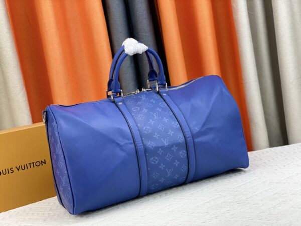 LOUIS VUITTON KEEPALL BANDOULIÈRE 50CM BLUE M59712 - Image 9