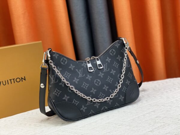 LOUIS VUITTON BOULOGNE BLACK LEATHER 27CM M45832 - Image 10