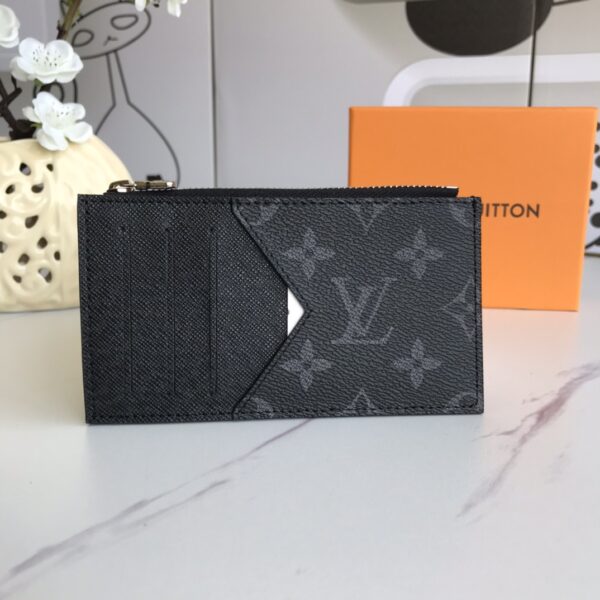 LOUIS VUITTON COIN CARD HOLDER TAIGARAMA 14.5CM BLACK M30271 - Image 9