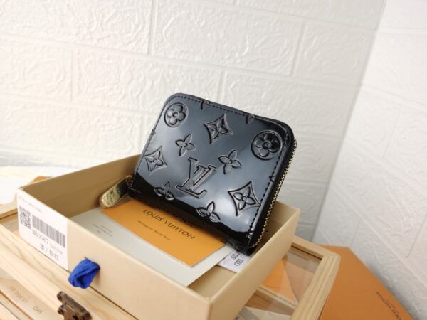 LOUIS VUITTON VERNI ZIPPY COIN BLACK WALLET 11CM M61231 - Image 7