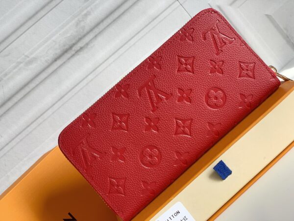LOUIS VUITTON ZIPPY WALLET MONOGRAM RED 19CM M61864 - Image 9