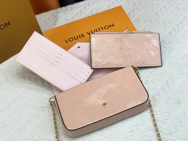 LOUIS VUITTON POCHETTE FÉLICIE NUDE COLOR 21CM M61293 - Image 6