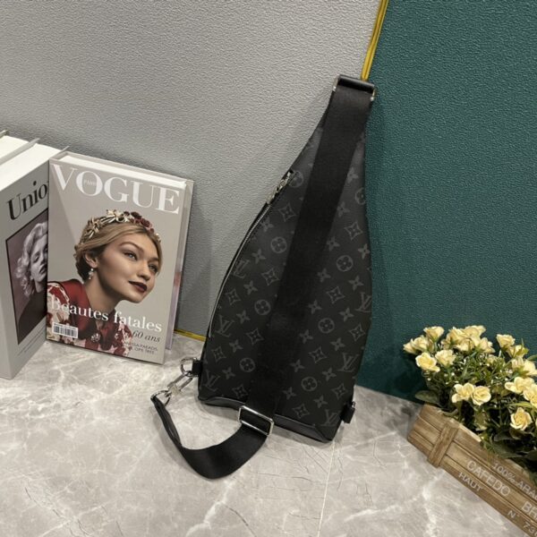 LOUIS VUITTON DUO SLING BAG BLACK 42CM M30936 - Image 8