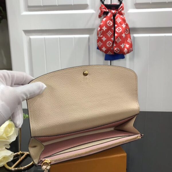 LOUIS VUITTON EMILIE WALLET PINK 19CM - Image 8