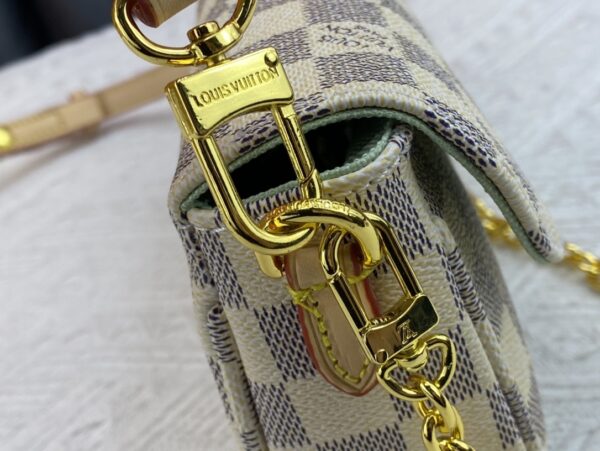 LOUIS VUITTON IVY WALLET ON CHAIN BAG DAMIER EBENE BEIGE M81911 - Image 7
