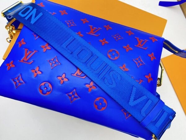 LOUIS VUITTON COUSSIN BLUE RED 26CM - Image 3