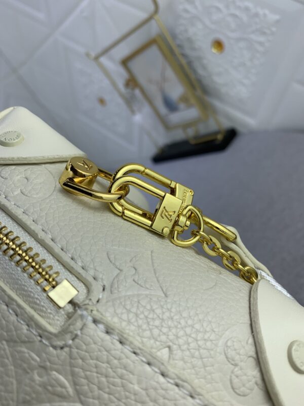 LOUIS VUITTON PETITE MALLE SOUPLE BAG WHITE 20CM M45531 - Image 2