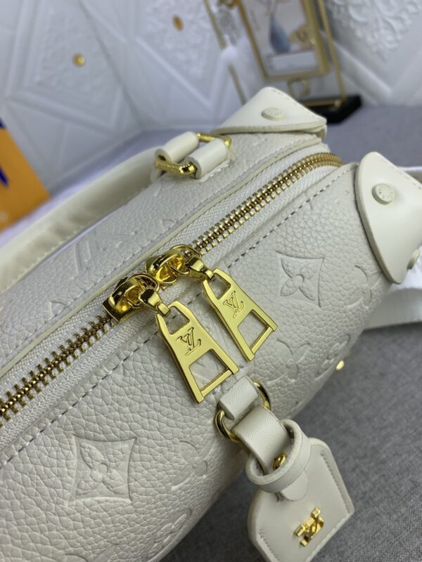 LOUIS VUITTON PETITE MALLE SOUPLE BAG WHITE 20CM M45531 - Image 5
