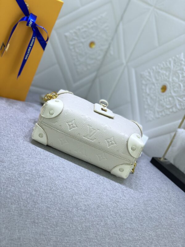 LOUIS VUITTON PETITE MALLE SOUPLE BAG WHITE 20CM M45531 - Image 7