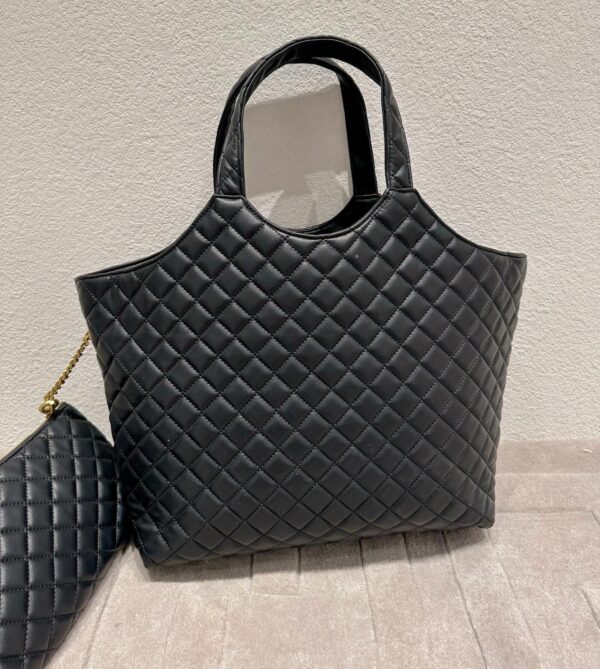 SAINT LAURENT ICARE SHOPPING BAG IN QUILTED 40CM - Image 3