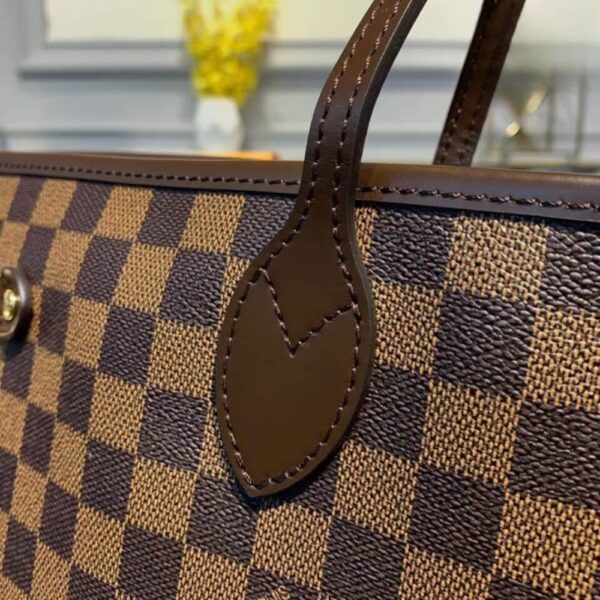 LOUIS VUITTON DAMIER EBENE NEVERFULL GM 39CM RED N41357 - Image 3