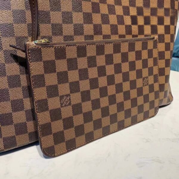 LOUIS VUITTON DAMIER EBENE NEVERFULL GM 39CM RED N41357 - Image 4