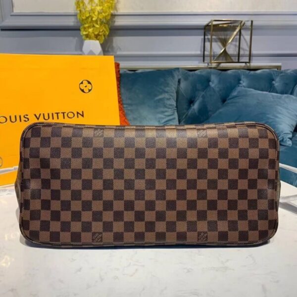 LOUIS VUITTON DAMIER EBENE NEVERFULL GM 39CM RED N41357 - Image 5