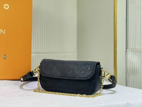 LOUIS VUITTON IVY WALLET ON CHAIN BAG BLACK M81911 - Image 6