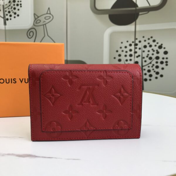 LOUIS VUITTON CLÉA WALLET TOURTERELLE RED - Image 4