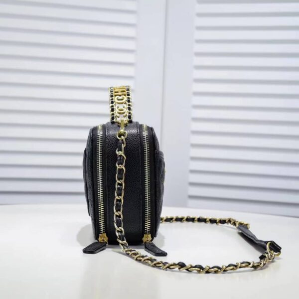 CHANEL VANITY WITH HANDLE BLACK 19CM - Image 2