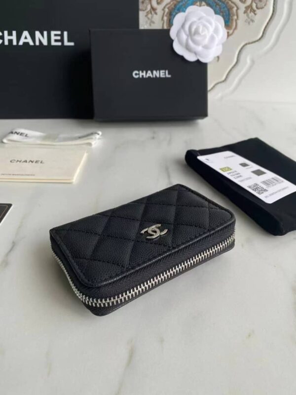 CHANEL CLASSIC ZIPPED COIN WALLET 11CM - Image 3