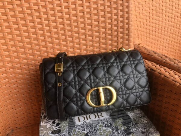 DIOR LARGE CARO IN BLACK BAG 28CM M9243UWHC - Image 2