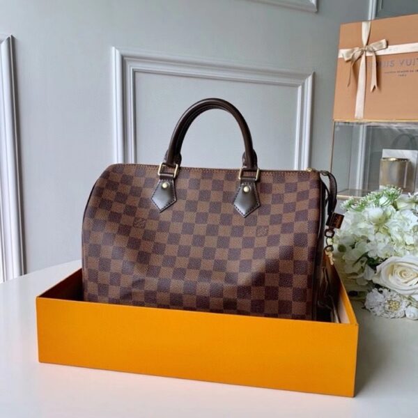 LOUIS VUITTON SPEEDY BANDOULIÈRE 35 DAMIER EBENE N41366 - Image 5