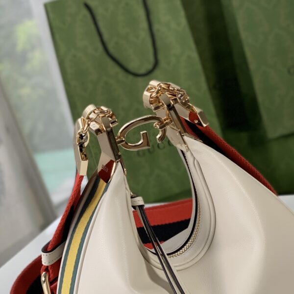 GUCCI GG ATTACHE SMALL SHOULDER BAG IN WHITE 23CM 702823 UXWBG 9109 - Image 7
